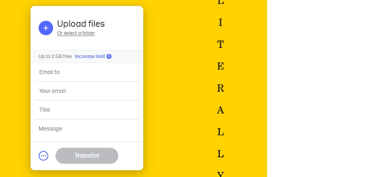 WeTransfer: Dela stora filer med WeTransfer